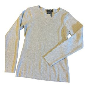 FDJ ‘French Dressing Jeans’ Grey Rib Crew Neck Sweater